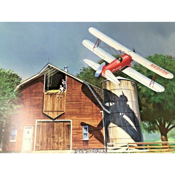 Barn Stormer by Nixon Galloway Aviation Art Print 1990 Bledsoe's Aviation Art - Picture 3 of 9